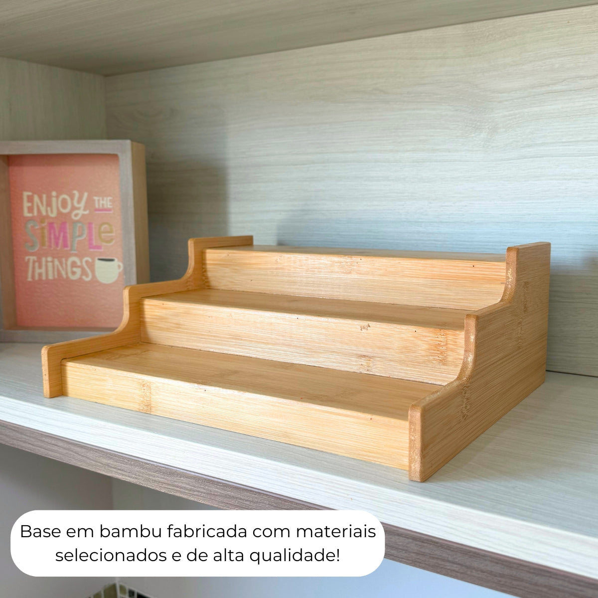 Kit 12 Potes Porta Tempero Hermético 200ml Com Organizador em Bambu