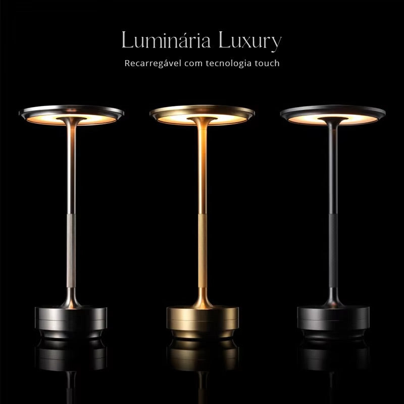 Luminária de Mesa LED Sem Fio Metal Ligths Copenhagen