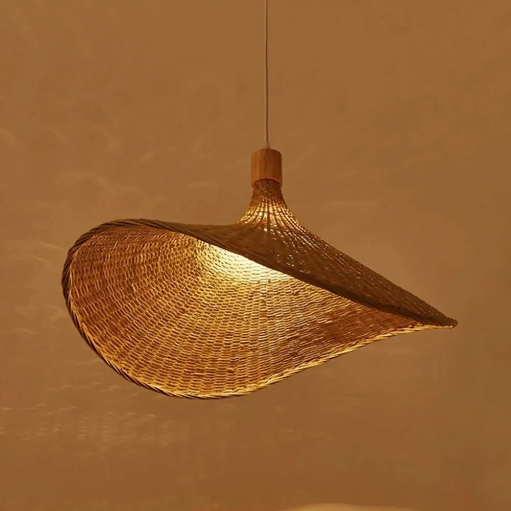 Kit 2 Luminárias Pendente de Rattan Hygge Hat