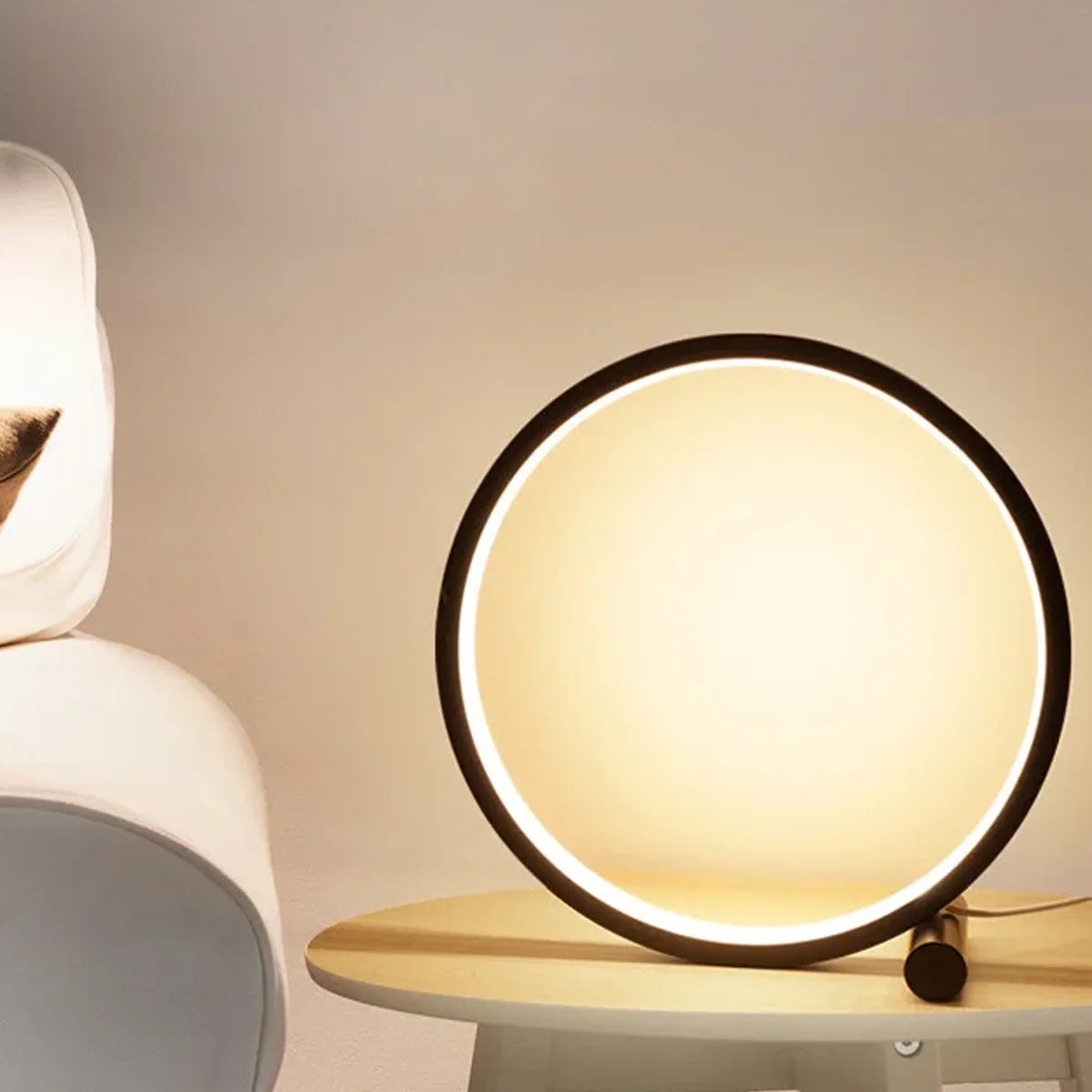 Luminária de mesa Circular LED
